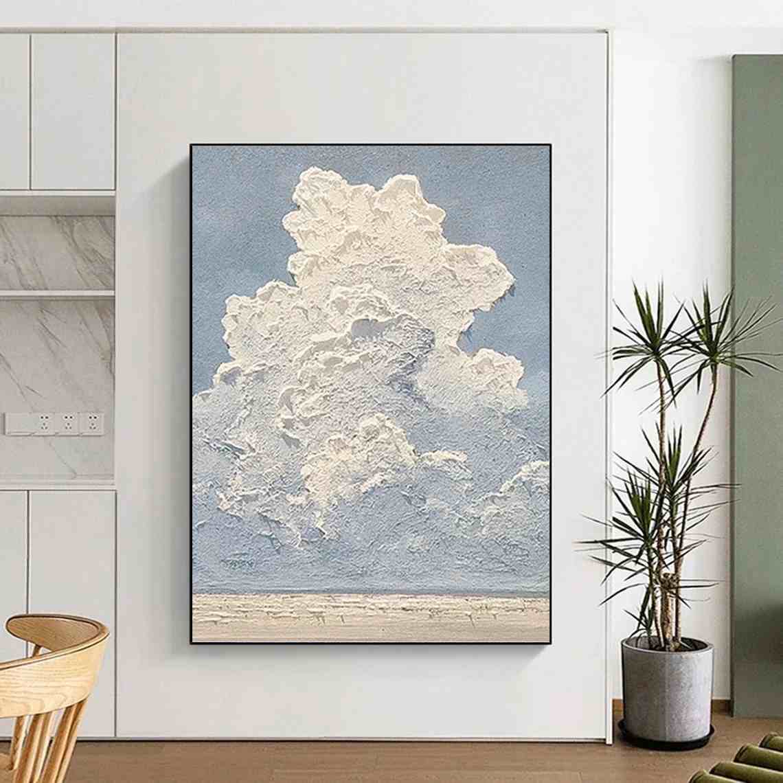 Sky_Blue_White_Textured_Abstract_Wall_Art_O29X3 wall art